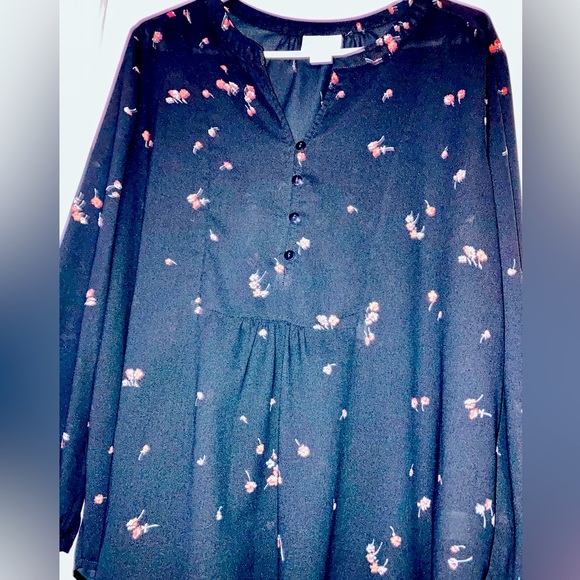 Liz Claiborne Oversized Blouse Large - Picture 1 of 7